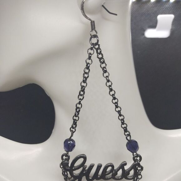 Guess designer chandelier earrings dangle for pierced ears - Picture 3 of 3